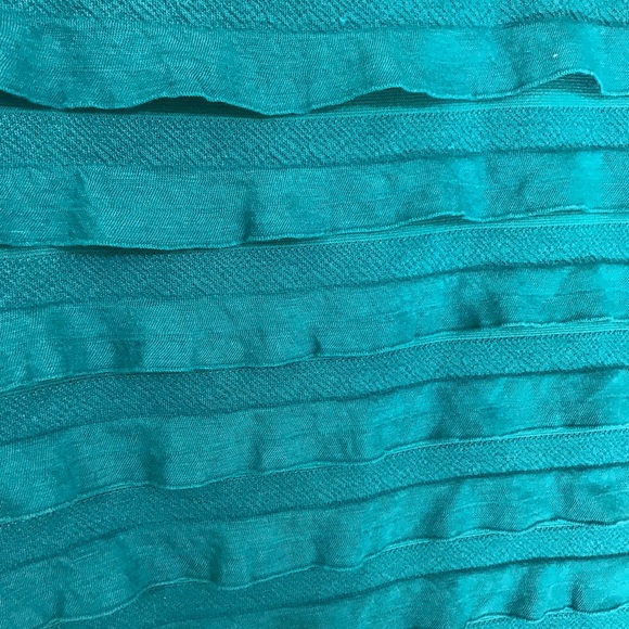NWT TEAL RUFFLE DRESS SIZE MEDIUM - Picture 4 of 8